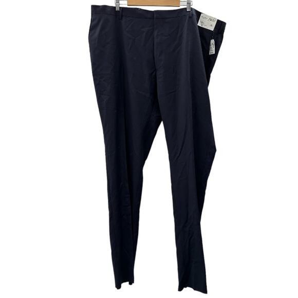 Jos. A. Bank Wool‎ Navy Blue B/T Slim Fit Plain Dress Pants Size 50R - Picture 1 of 10